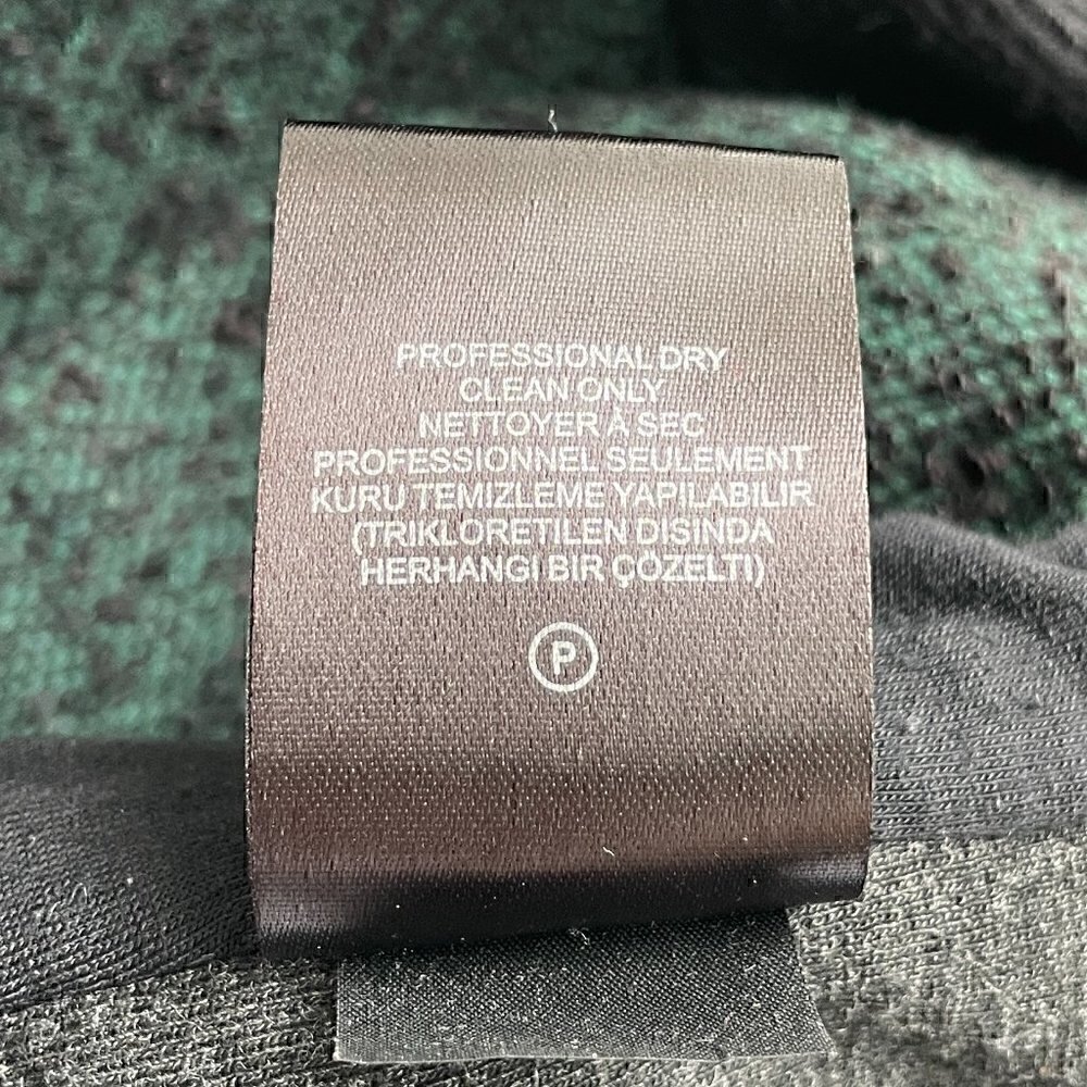 Tibi Wool Open Front Sweater Blazer Jacket Green … - image 7